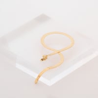 اسوارة ذهب فلات (ضهر الحية)( عيار 18)