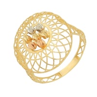 خاتم ذهب الدائرة المتشابكة ( عيار 18 )