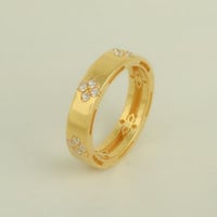 دبلة ذهب الزهور ( عيار 18 )