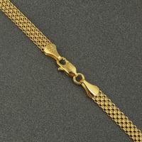 عقد ذهب متشابك نحيل ( عيار 18 )