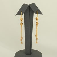 حلق كرات الذهب البراقة ( عيار 21 )