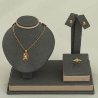 طقم ذهب مستطيل اطفال ( عيار 21 )