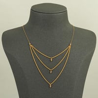 عقد ذهب مبروم ثلاثة أدوار ( عيار 21 )