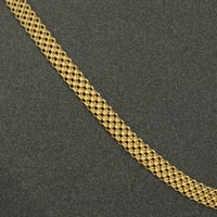 عقد ذهب متشابك نحيل ( عيار 18 )