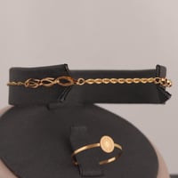 طقم ذهب مبروم ثلاث أدوار ( عيار 21 )