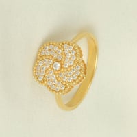 خاتم ذهب الزهرة اللامعة ( عيار 18 )