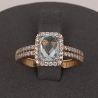 خاتم ذهب سوليتير فاخر ( عيار 18 )