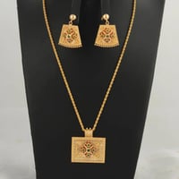 طقم ذهب التراث الملون ( عيار 21 )