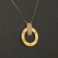 عقد ذهب دائري ( عيار 21 )