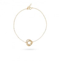 اسوارة ذهب دائرية براقة (1.3 جرام-عيار 18)