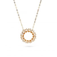 عقد ذهب دائري برتقالي (عيار 18)