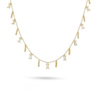 شوكر ذهب البريق اللامع بالزركون والباجيت ( عيار 18...