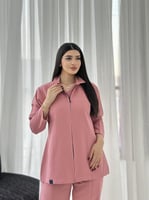 جاكت نسائي لون زهري غامق