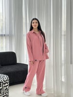 جاكت نسائي لون زهري غامق