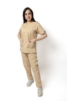 سكراب نسائي كامل لون بيج