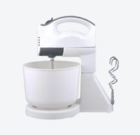 كولن مضرب مع وعاء 150 واط متعدد الالوان أبيض ورماد...