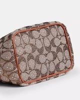 شنطه كوتش - Crystal Signature Jacquard Kisslock