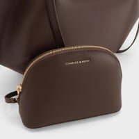 تشارلز اند كيث XL Calla Tote Bag - Espresso Brown