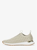 مايكل كورس - Bodie Metallic Logo Knit Slip-On Snea...