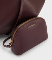 تشارلز اند كيث XL Calla Tote Bag - Wineberry Red