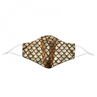 كمامة حفلات نسائية حراشف ملون Face mask Party Colo...