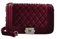 حقيبة كتف نسائية مخمل أخضر Shoulder bag Green velv...