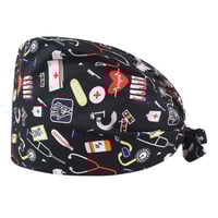 باندانا جراحية أسود كاب Surgical Cap