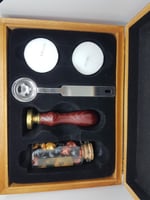 طقم ختم شمعي أشكال متعددة Seal Wax Stamp Set