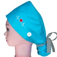 باندانا جراحية تخطيط قلب ألوان متعددة كاب Surgical...