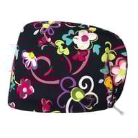 باندانا جراحية للشعر الطويل ورود أسود كاب Surgical...