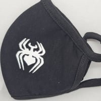 كمام قطني أسود عنكبوت Face mask Black