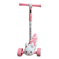 سكوتر للأطفال مع إضاءة وموسيقى بتصميم شخصية القط"