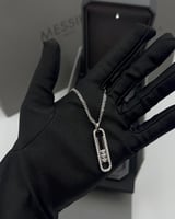 سلسال ميسيكا طويل حجم كبير لون ذهبي / فضي