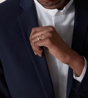 خاتم كارتييه ذهبي وفضي