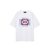تيشيرت قوتشي COTTON JERSEY T-SHIRT WITH GUCCI PRIN...