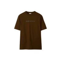 تيشيرت بربري بني Paisley Logo Cotton T-shirt