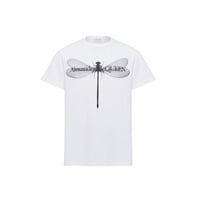 تيشيرت أليكساندر مكوين ابيض Alexander McQueen Men'...