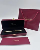 قلم كارتييه ذهبي كامل