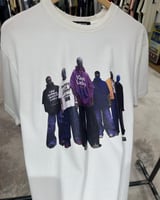 تيشيرت بالنسياقا ابيض برسومات