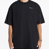 تيشيرت اوف وايت بطباعة شعار ثلاثية الأبعاد