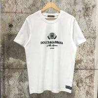 تيشيرت دولتشي ابيض Cotton t-shirt Dolce&Gabbana