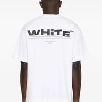 تيشيرت اوف وايت اسود بشعار شيرد