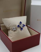 سوارة روبرتو كوين معصم كحلي وفضي