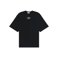 تيشيرت اوف وايت اسود بشعار مطرز