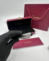 قلم كارتييه فضي واسود