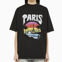 تيشيرت بالنسياقا اسود PARIS