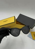 نظارة فندي أسود بشعارF