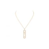 سلسال ميسيكا طويل حجم كبير لون ذهبي / فضي