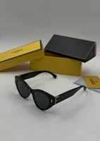 نظارة فندي أسود بشعارF