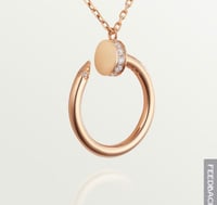 سلسال كارتييه مسمار ذهبي بكرستال